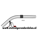Kromme buis met luchtregelaar voor Numatic 38mm zuigbuis
