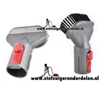 Dyson meubelborstel plumeau accessoire zwart rood