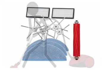 Roborock S7 accessoires set met filters borstels en dweilpads