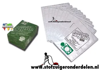 incl 1 doos originele stofzuigerzakken numatic