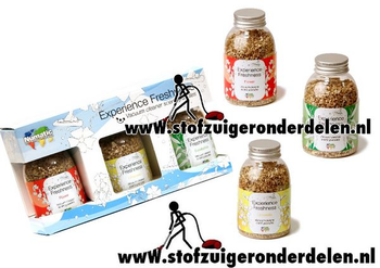 Geurkorrels stofzuiger 3x 250ml Flower Limonella Eucalyptus